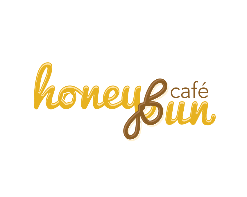 Honey Bun Cafe logo designed by Arlow Lacey Design